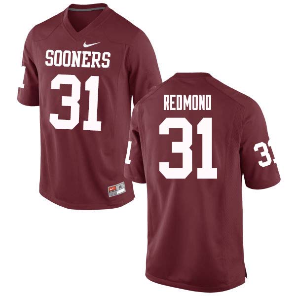 Men #31 Jalen Redmond Oklahoma Sooners College Football Jerseys Sale-Crimson